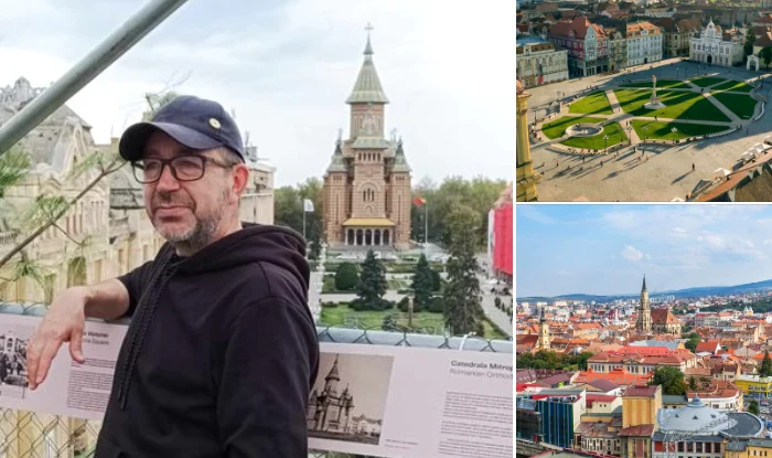 Vasile Ernu la Timișoara FOTO arhivă personală