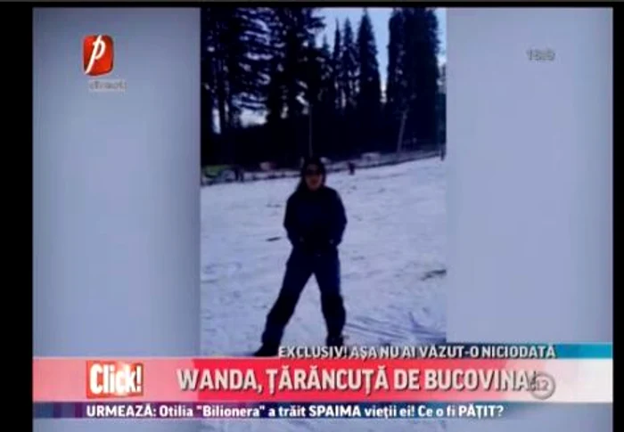 După ce a gătit, Wanda s-a relaxat la snowboard