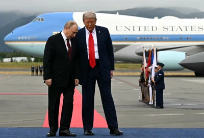 Donald Trump și Putin in Alaska FOTO AFP 