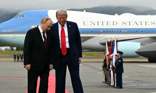 Donald Trump și Putin in Alaska FOTO AFP 