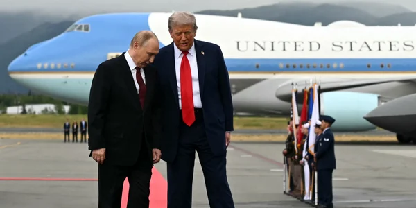 Donald Trump și Putin in Alaska FOTO AFP 