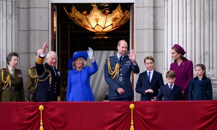Regele Charles, Regina Camilla, Prințul William, Kate Middleton și alți membrii ai familiei regale foto Profimedia (1) jpg