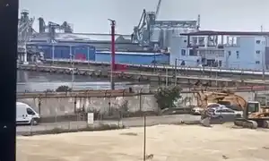 GIF Explozie dronă