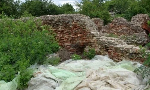 Curtea domnească de la Dobreni a ajuns o ruină plină de gunoaie jpeg