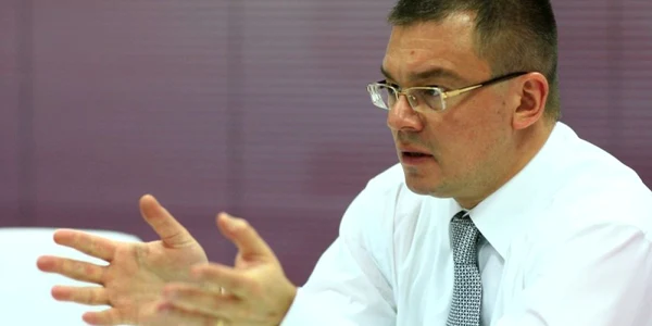 Mihai Răzvan Ungureanu, la redacţia "Adevărul" FOTO: Petrică Tănase