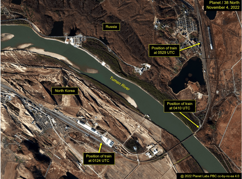 Un tren sosit recent în Coreea de Nord din Rusia stârnește suspiciuni americanilor