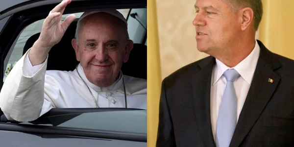Papa Francisc Klaus Iohannis colaj foto AP