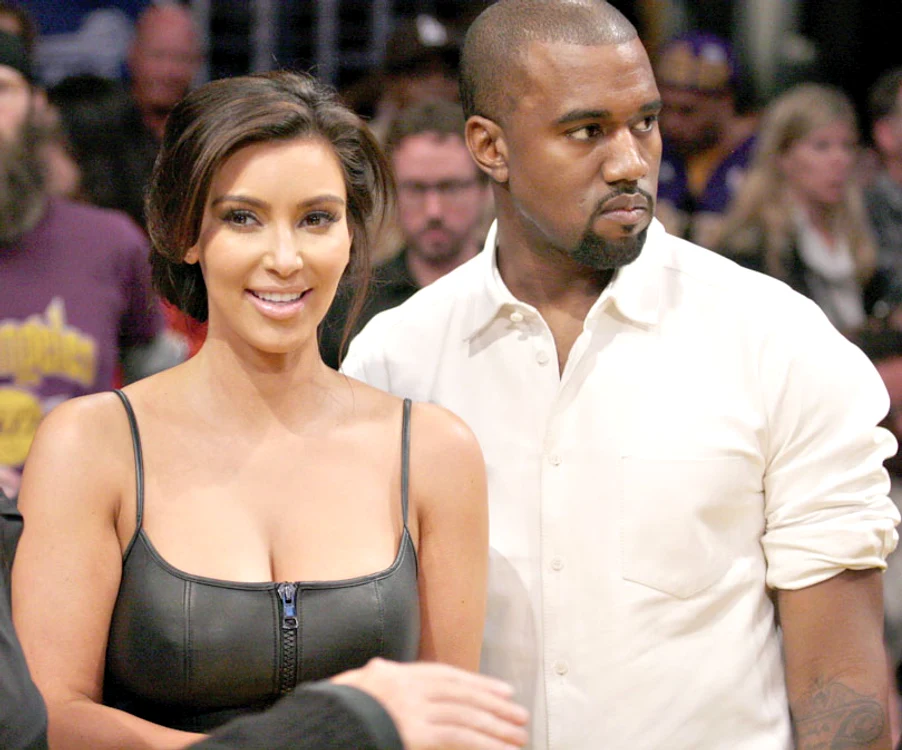 
    Kim Kardashian şi Kanye West (foto: guliver)  