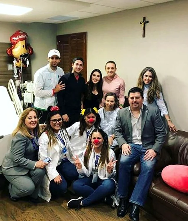 Ana Bogdan, la spitalul de copii din Monterrey
