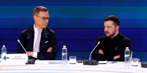 Președintele Finlandei Alexander Stubb și Volodimir Zelenski FOTO Profimedia