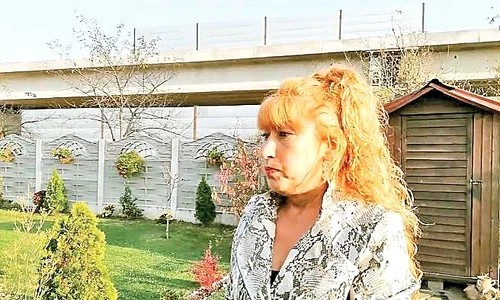 Floare Lăncrănjan,  exasperată  de praf şi de zgomot jpeg