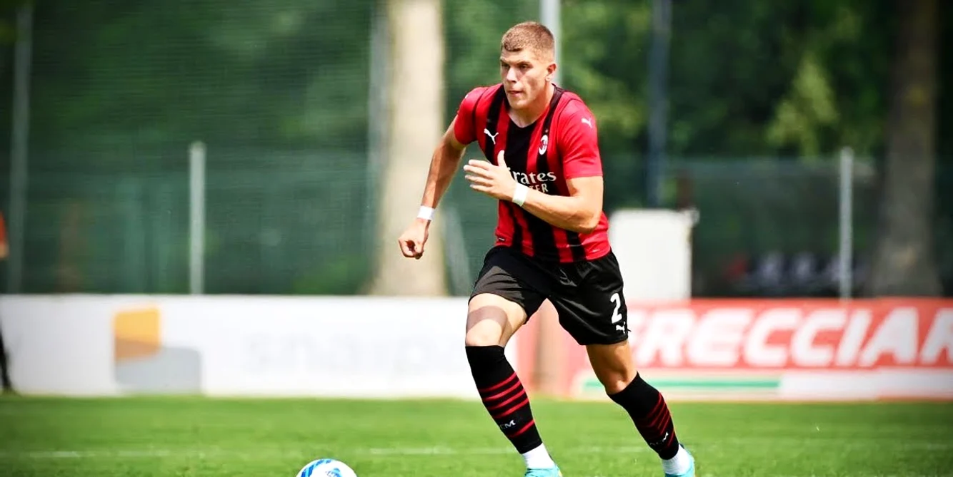 Andrei Coubiș e căpitan la Milan Primavera. Foto Facebook