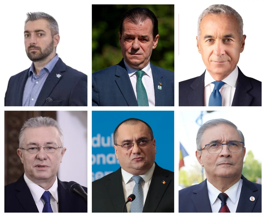 Popescu, Orban, Terheș, Diaonescu, Georgescu, Predoiu Foto: Inquam, Mediafax, Facebook