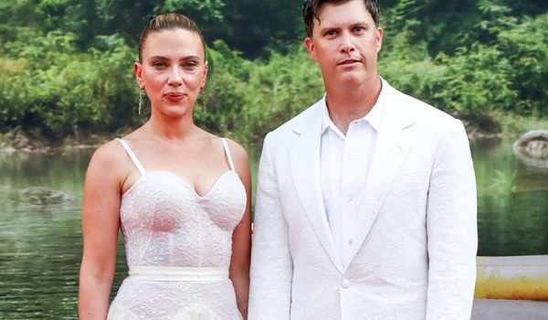 Scarlett Johansson și soțul Colin Jost  foto   Profimedia jpg