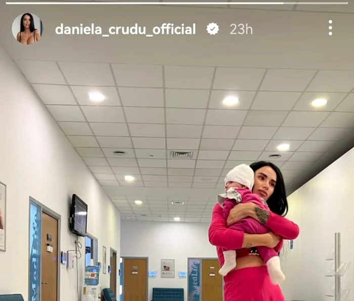 Daniela Crudu și fiica ei / foto: Captură InstaStory
