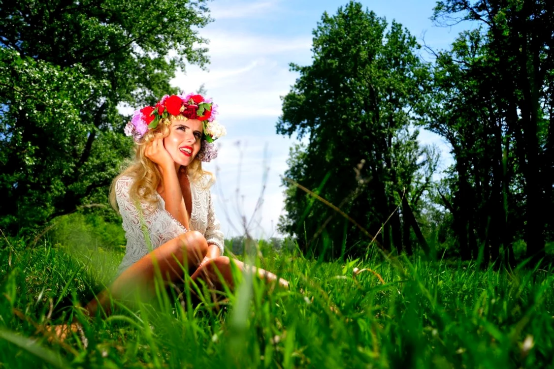 Andreea Petria s-a pozat in natura