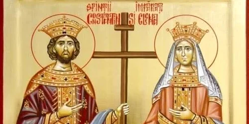 Sfinţii Împăraţi Constantin şi Elena, reprezentare iconografică  FOTO FB Sorin Mazilescu jpg
