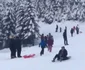 Curmătura Vidruţei transformată în derdeluş lângă pârtiile închise ale Domeniului Schiabil Transalpina Ski Resort - Vâlcea Foto Adevărul