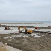 Lucrări largire plaja Eforie Sud Foto Calin Gavrilas jpg