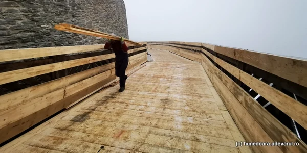 cetatea devei in santier ianuarie 2022 foto daniel guta adevarul