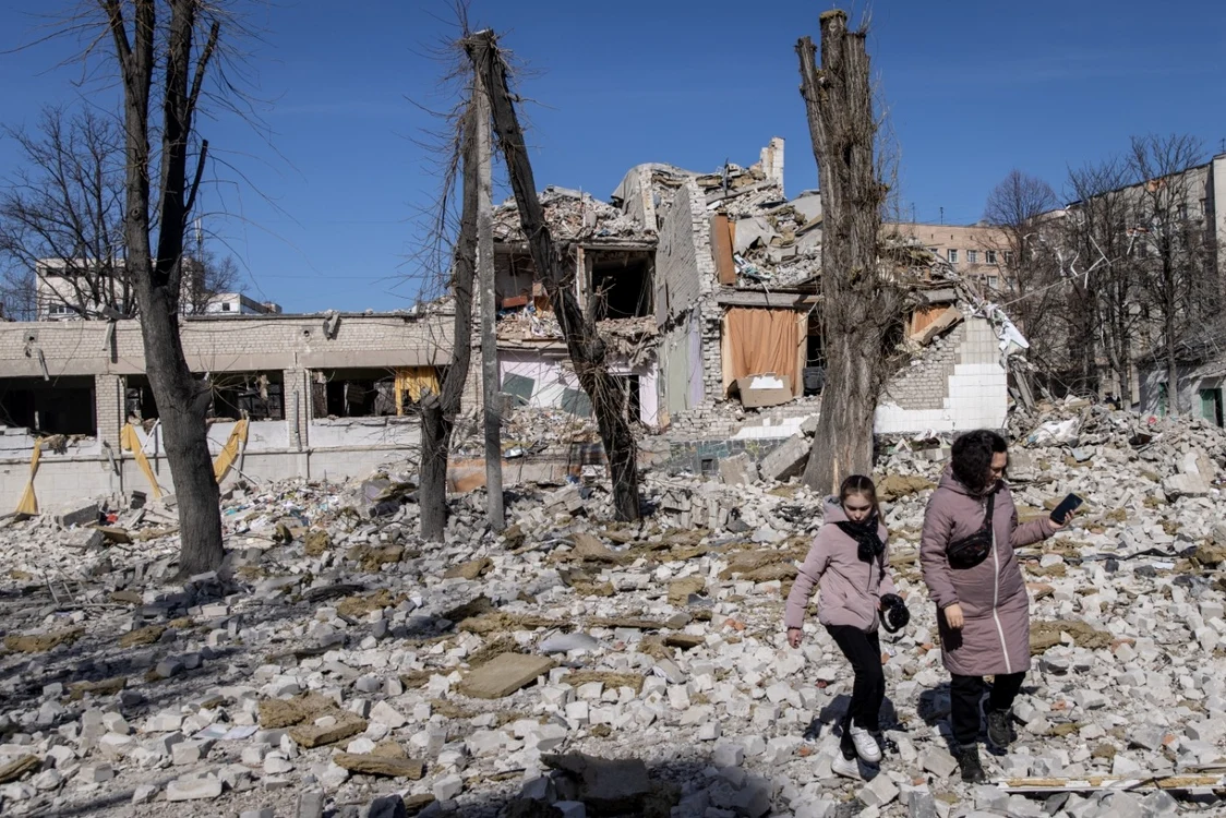 Imagini cu bombardamentele din Ucraina FOTO Gettyimages
