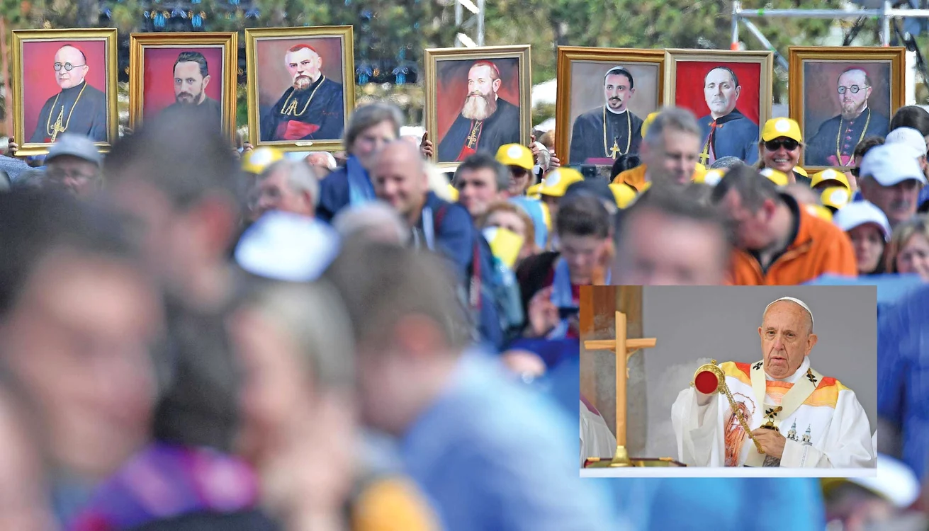 Sanctitatea Sa a ţinut slujba de beatificare a celor 7 episcopi-martiri