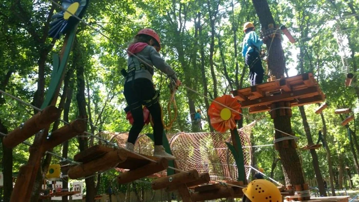 Paradis Land - parc de aventură din pădurea Comorova din Neptun