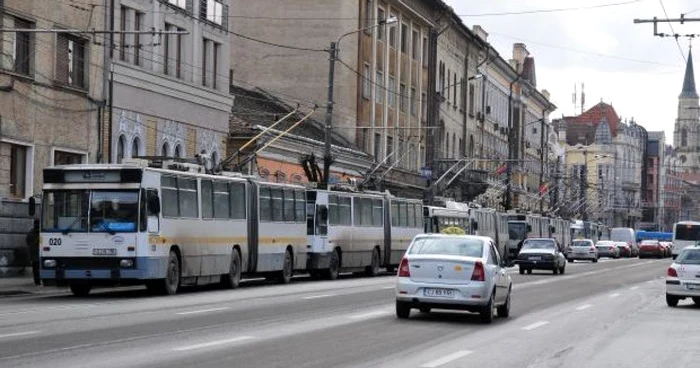 Troleibuz din Cluj FOTO: Adevărul