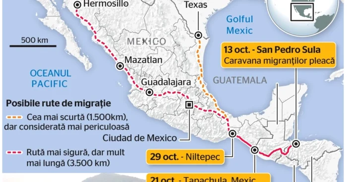 INFOGRAFIE Caravana Migrantilor