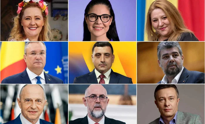 Colaj cu principalii candidați la prezidențiale