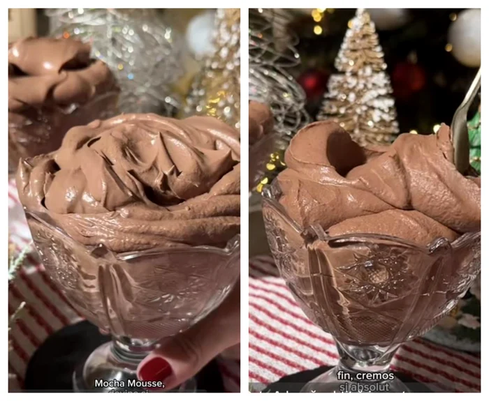 Mocha Mousse, desertul viral pe internet / Foto: Colaj captură video tiktok