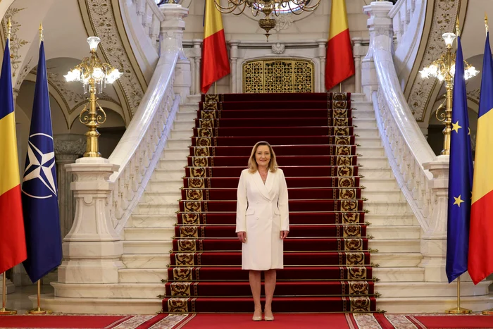 Elena Lasconi la Cotroceni FOTO Inquam / Octav Ganea