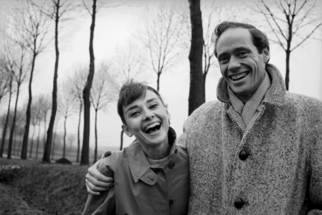 Audrey Hepburn și soțul ei.
