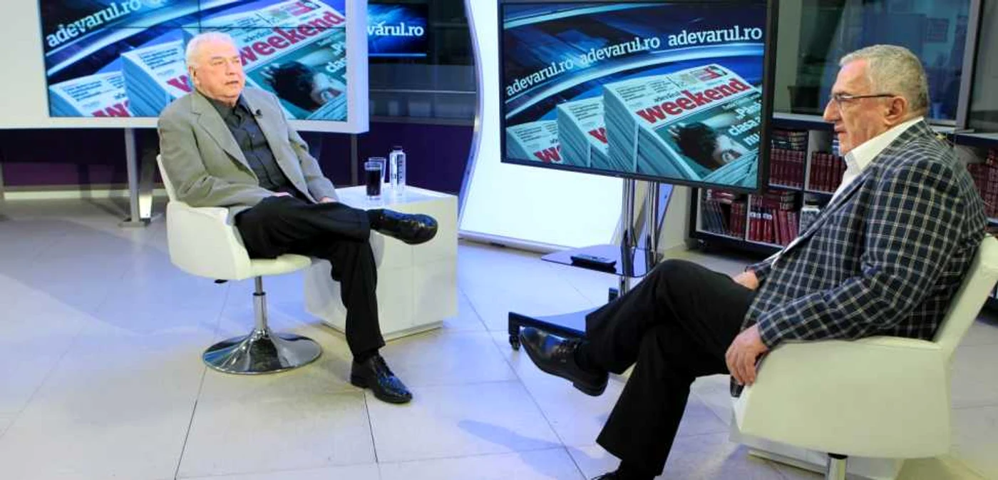Ioan Talpeş este invitatul jurnalistului Cristian Unteanu la Adevărul Live. FOTO Eduard Enea