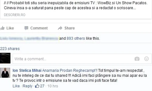 Acesta este mesajul scris de Leo de la Strehaia pe Facebook jpeg