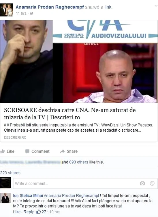 Acesta este mesajul scris de Leo de la Strehaia pe Facebook