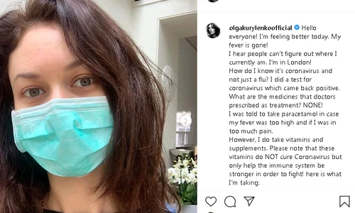 Olga Kurylenko și postarea ei de pe Instagram png
