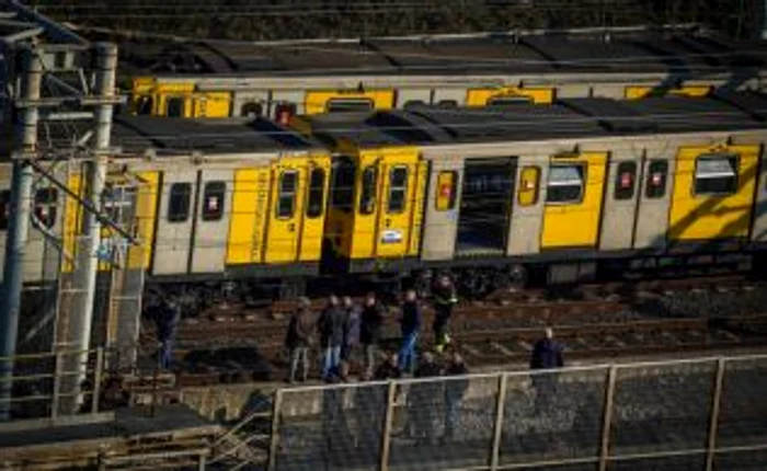 Accident de tren metrou in Napoli Italia FOTO  EPA-EFE / Cesare Aabbate