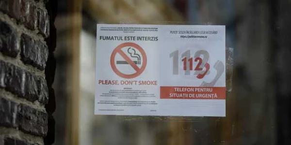 Legea antifumat - fumatul interzis  FOTO Mediafax 