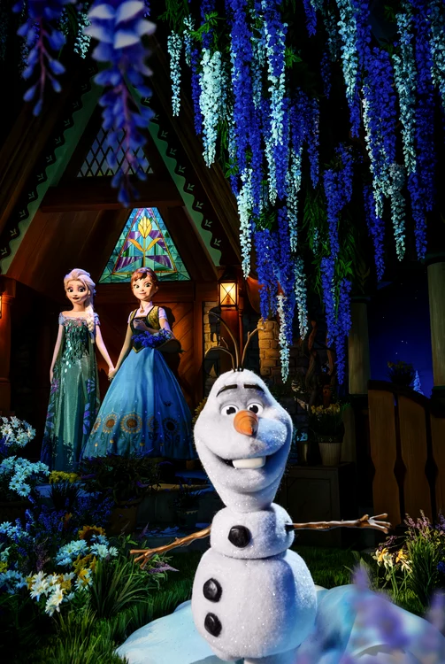 Vizitatorii își pot face poze cu personajele din „Frozen” (Foto: Profimedia)