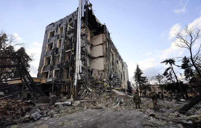 Atac cu rachete în regiunea Harkov FOTO EPA-EFE