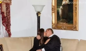 Alina Radi se simte foarte bine în braţele iubitului ei, Nick Rădoi (captură: Acasă TV) jpeg