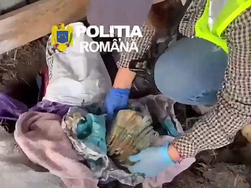 Operațiune de proporții în Dâmbovița: aproape 200.000 de lei, găsiți îngropați sub pământ, într-un dosar de camătă