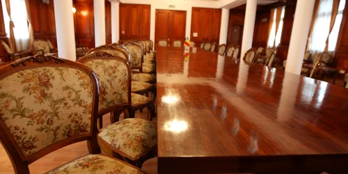 Sala lui Ceauşescu a fost renovată pe bani europeni