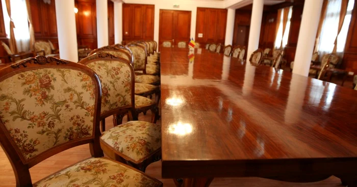 Sala lui Ceauşescu a fost renovată pe bani europeni