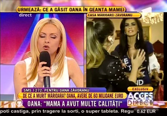Oana Zăvoranu s-a enervat în momentul în care Simona Gherghe i-a spus să nu mai arate la TV lucrurile mamei ei