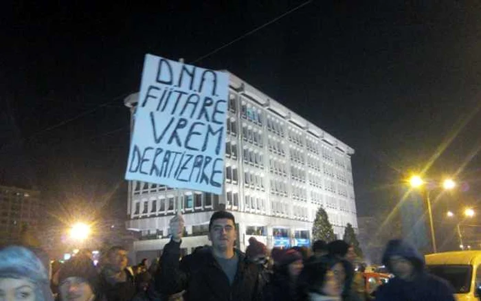 Sunt cele mai mari proteste la Piteşti de după Revoluţie FOTO: Cristina Stancu