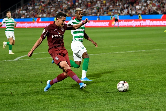 
    Rondon a marcat unicul gol al clujenilor cu CelticFOTO: Sportpictures.eu  