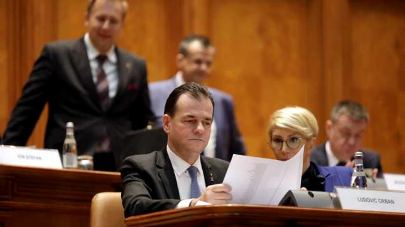 Premierul Ludovic Orban, în Parlament
