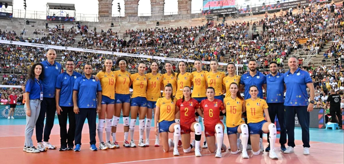 Naționala României a realizat surpriza la EuroVolley 2023. Foto: doarvolei.ro